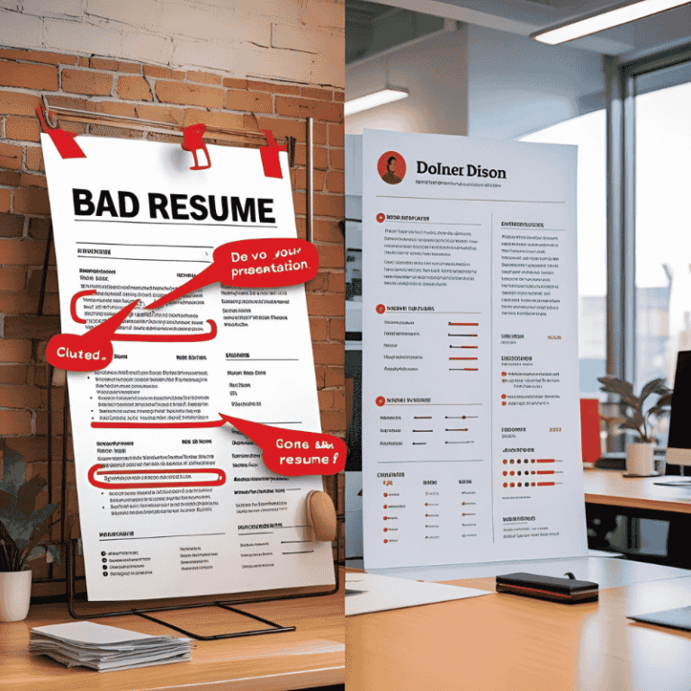 Professional woman frustrated while reviewing her resume on a laptop — symbolizing common resume mistakes job seekers unknowingly make.
